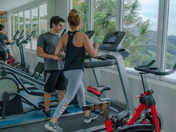 World-class fitness trainers coaching a session in Costa Rica